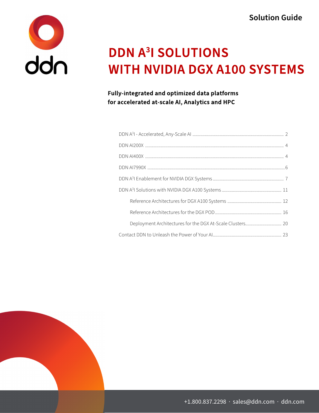 NVIDIA SuperPOD:DDN A3I AI400X Reference Architecture