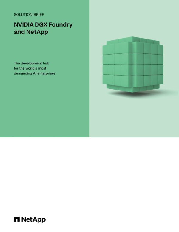 NVIDIA DGX Foundry and NetApp