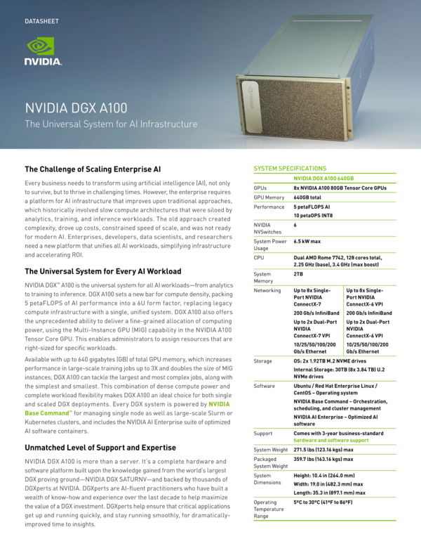 NVIDIA DGX A100 System