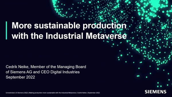 Making Production More Sustainable with the Industrial Metaverse