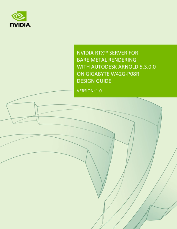 NVIDIA RTX Server for Bare Metal Rendering With Autodesk Arnold 5.3.0.0 ...