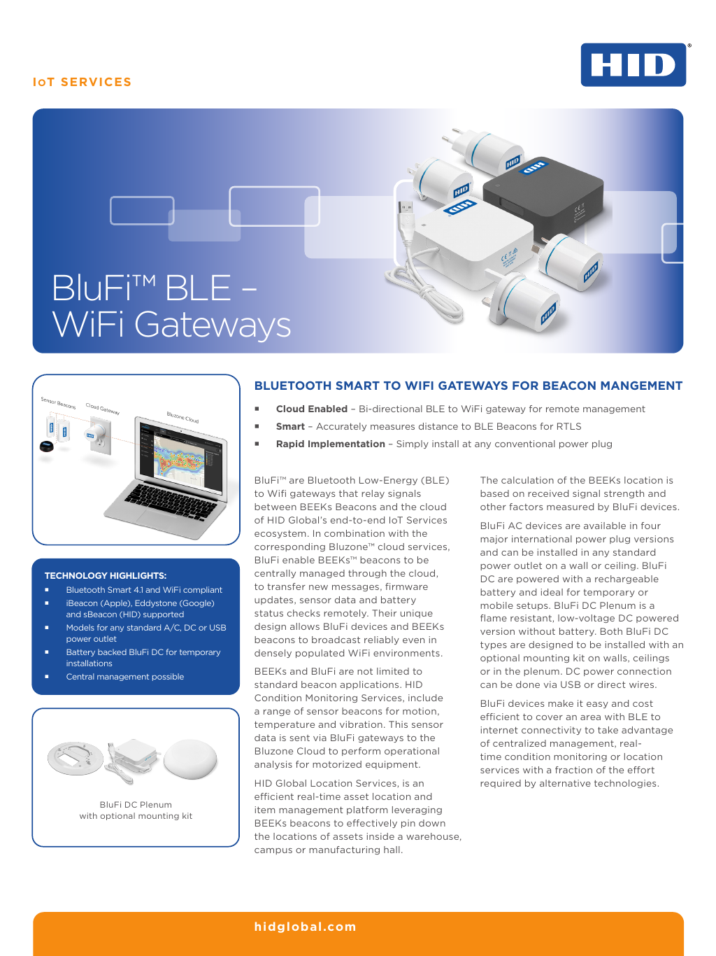 [Datasheet] BluFi BLE Wifi Gateways