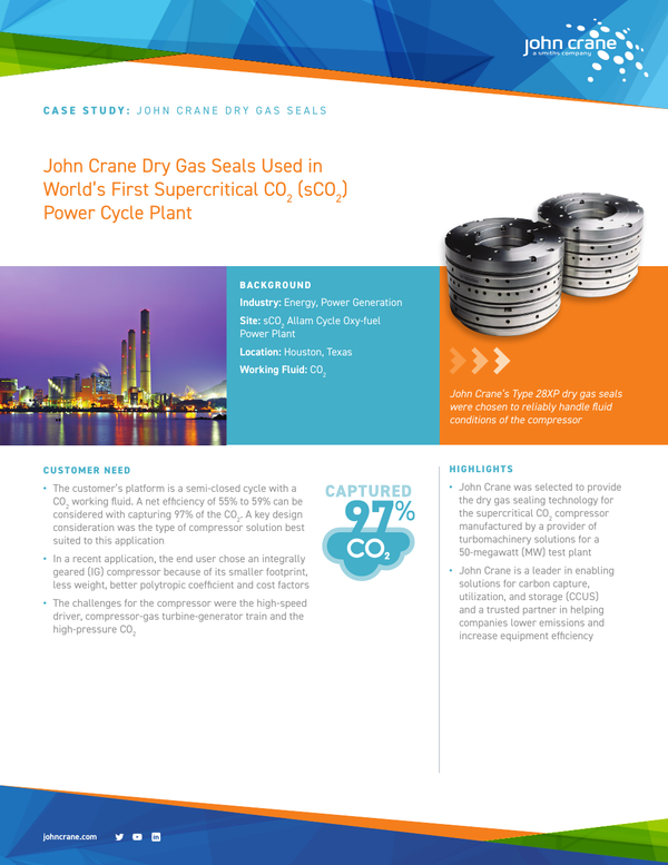 John Crane’s Type 28ST Prevents Premature Failures and Safety Risks to