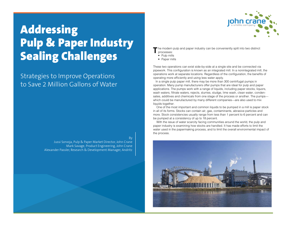 Whitepaper Black Liquor in Pulp and Paper Mills