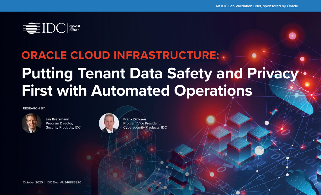IDC Lab Validation Putting Tenant Data Safety and Privacy First with