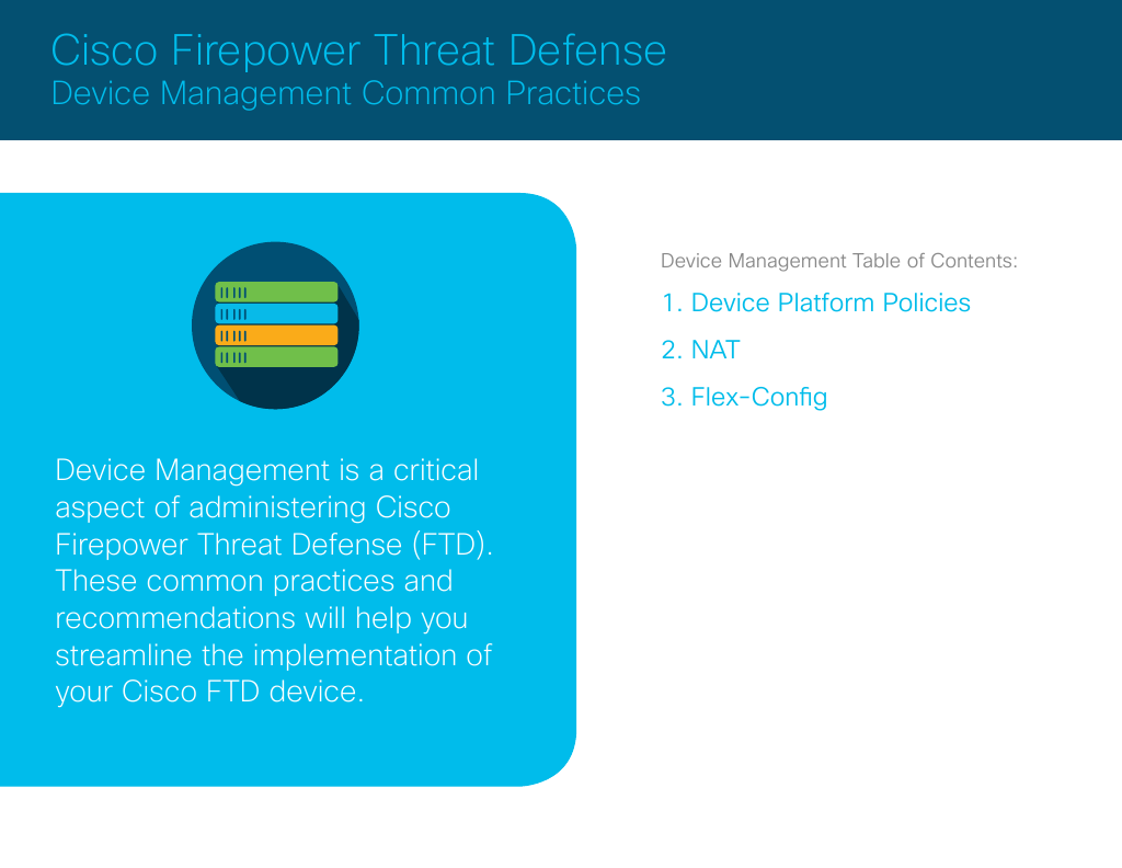 NGFW FTD Device Management Common Practices Guide