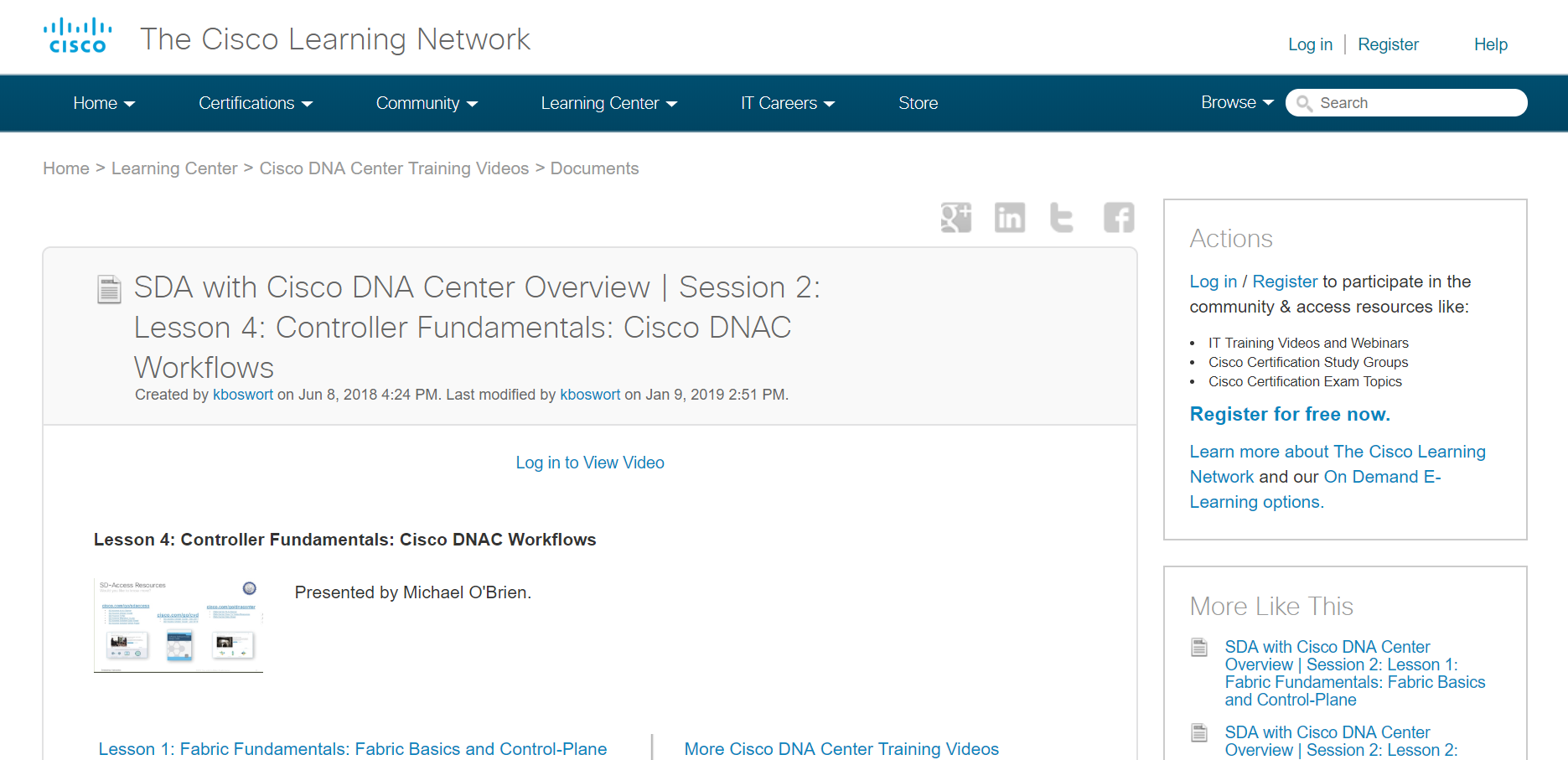 [Video] Controller Fundamentals: DNAC Workflows