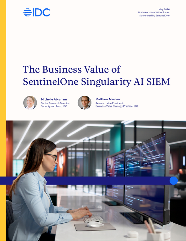 The Business Value of SentinelOne Singularity AI SIEM Report