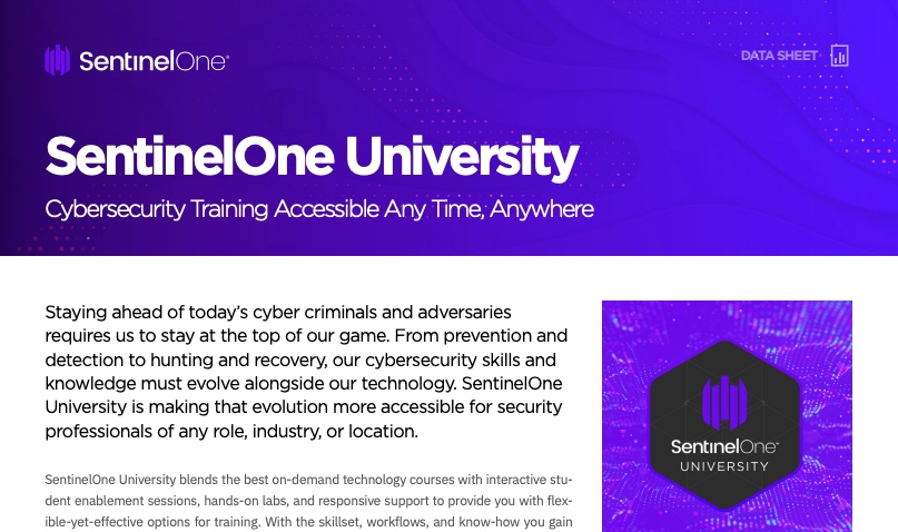 SentinelOne University