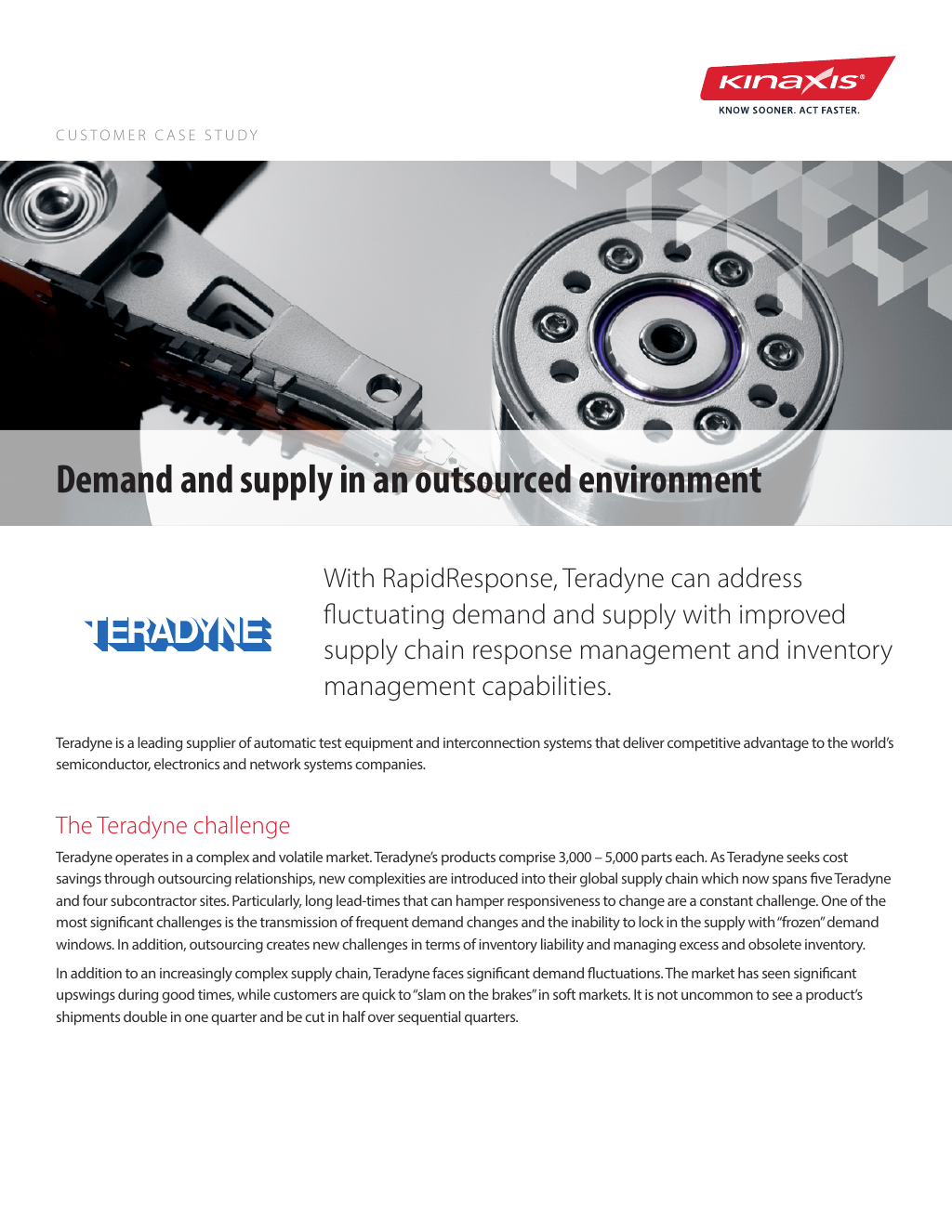 Teradyne: Demand and supply in an outsourced environment