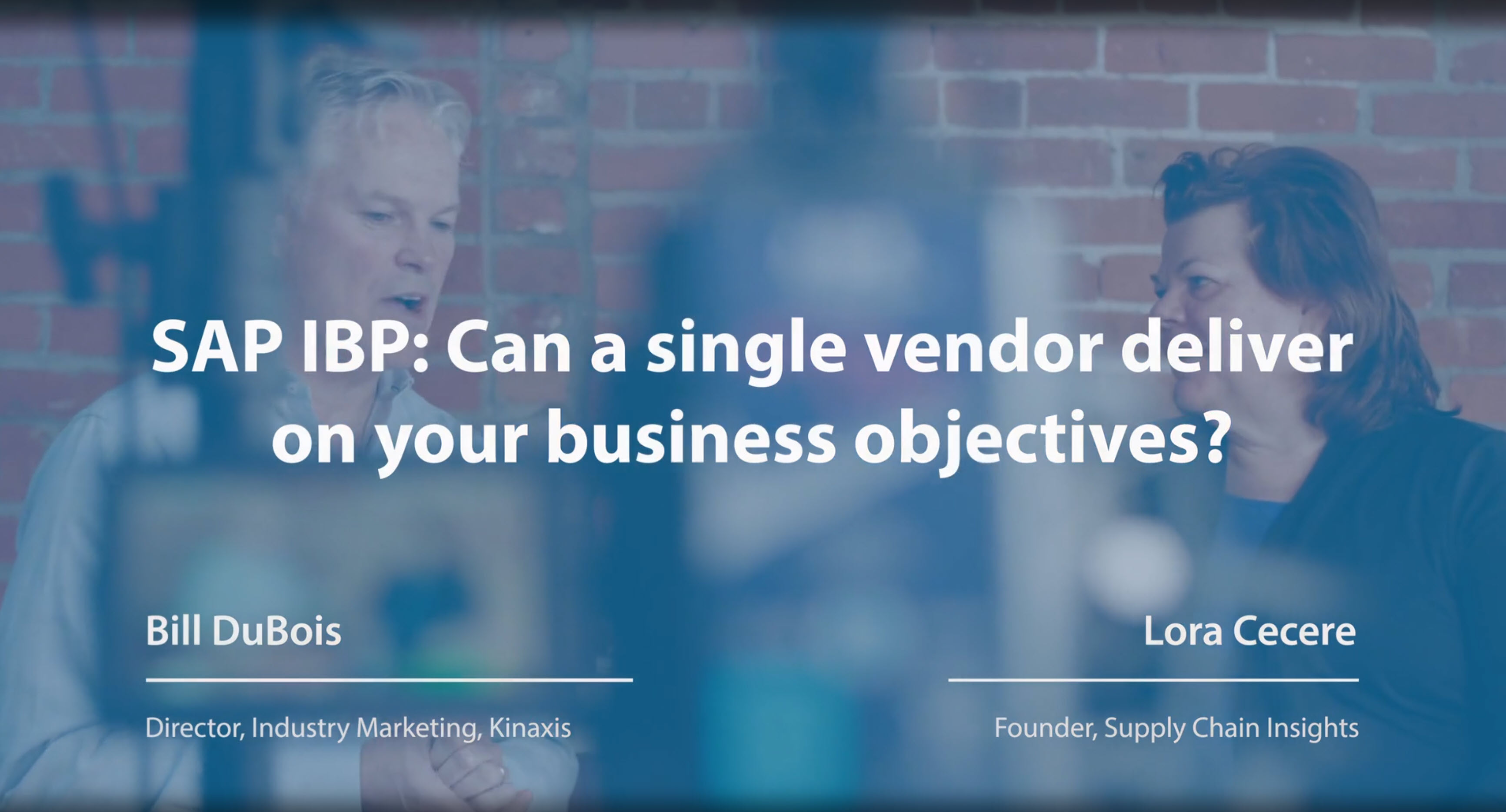 SAP IBP: Can a single vendor deliver on your business objectives?