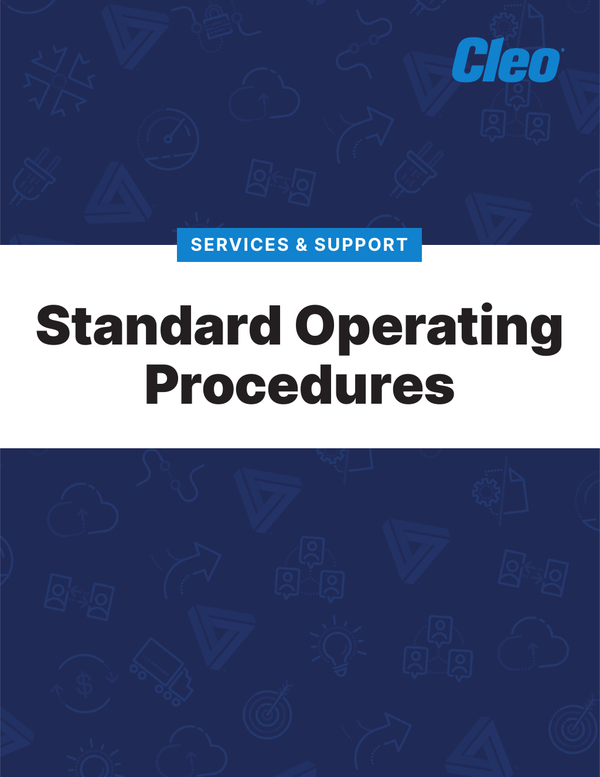 Cleo Support SOP Private Cloud Edition