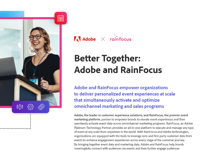 Better Together: Adobe and RainFocus