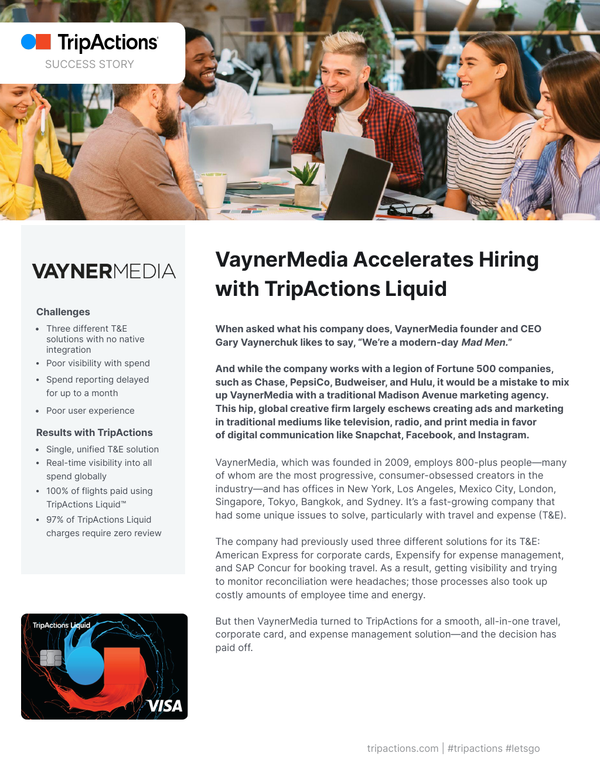 VaynerMedia gains realtime visibility and improves forecasting ability