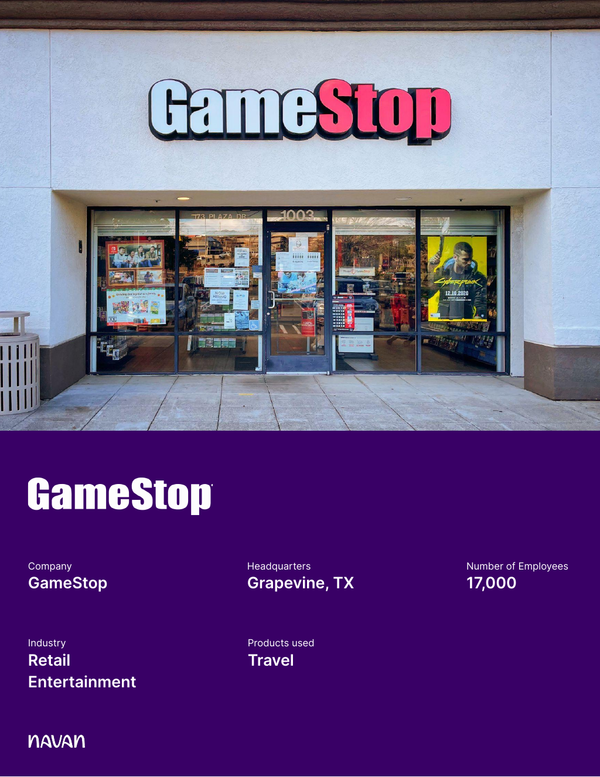 GameStop Supports Full Spectrum Of Its Travel Needs With Navan