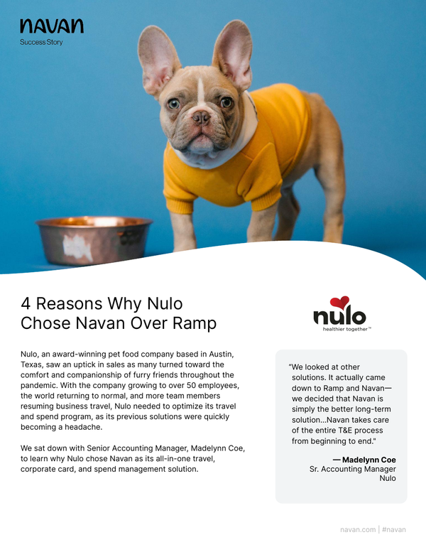 4 Reasons Why Nulo Chose Navan Over Ramp