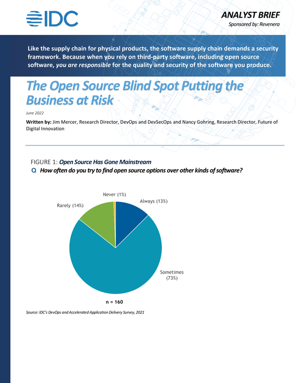 IDC Analyst Brief: The Open Source Blind Spot Putting the Business at Risk