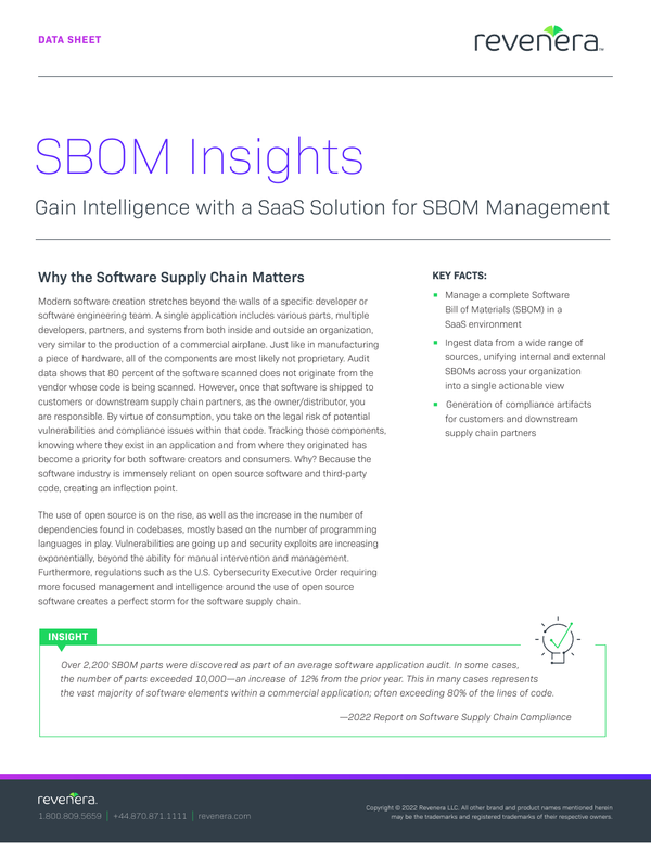 Data Sheet SBOM Insights