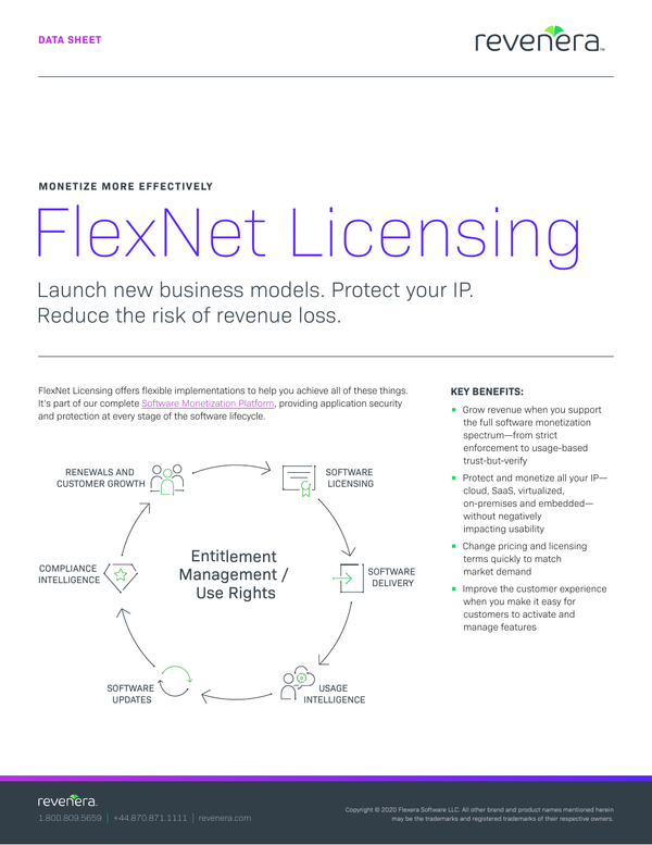 Flexnet Licensing Data Sheet