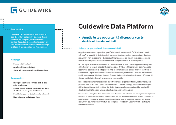 Data Platform Guidewire: Guidewire Data – VWRWAK