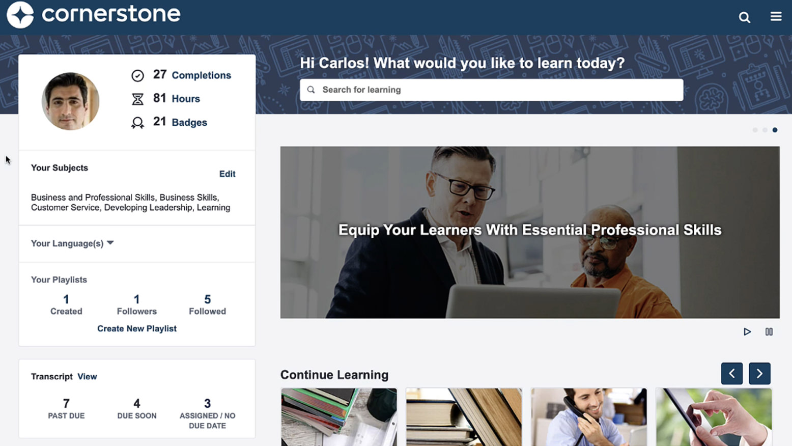 A streamlined and intuitive learning experience for your organization.