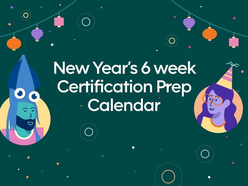 New Year's 6 Week Certification Prep Calendar