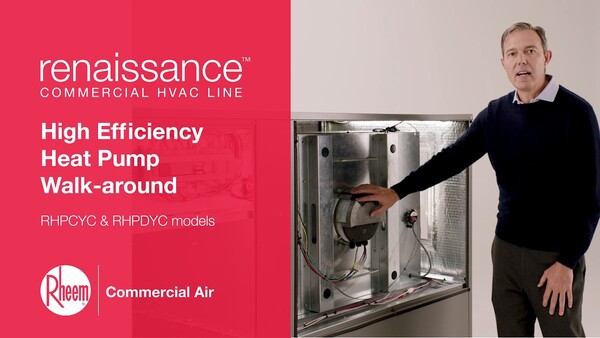 Rheem Renaissance Line Commercial High Efficiency Heat Pump Walk-around ...
