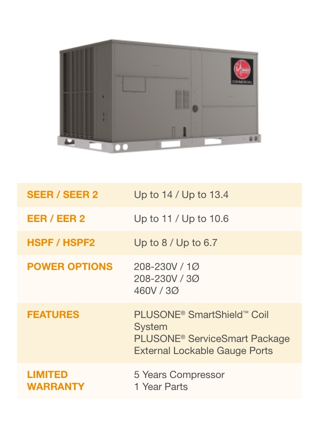 RHPCZR | Renaissance Packaged Heat Pump | Rheem Commercial Air