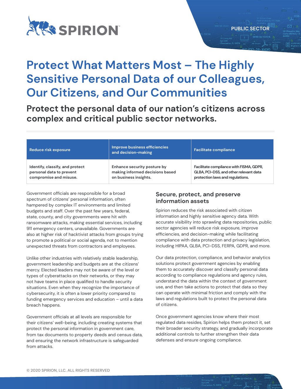 Public Sector: Protecting the sensitive data of our colleagues, citizens, and communities