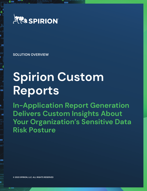 Spirion Custom Reports