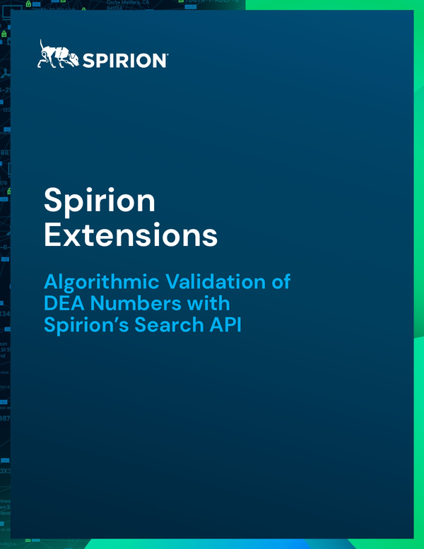 Spirion Extensions Algorithmic Validation of DEA Numbers with Spirion Search API