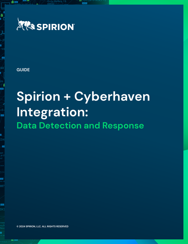 Spirion + Cyberhaven Integration: Data Detection & Response