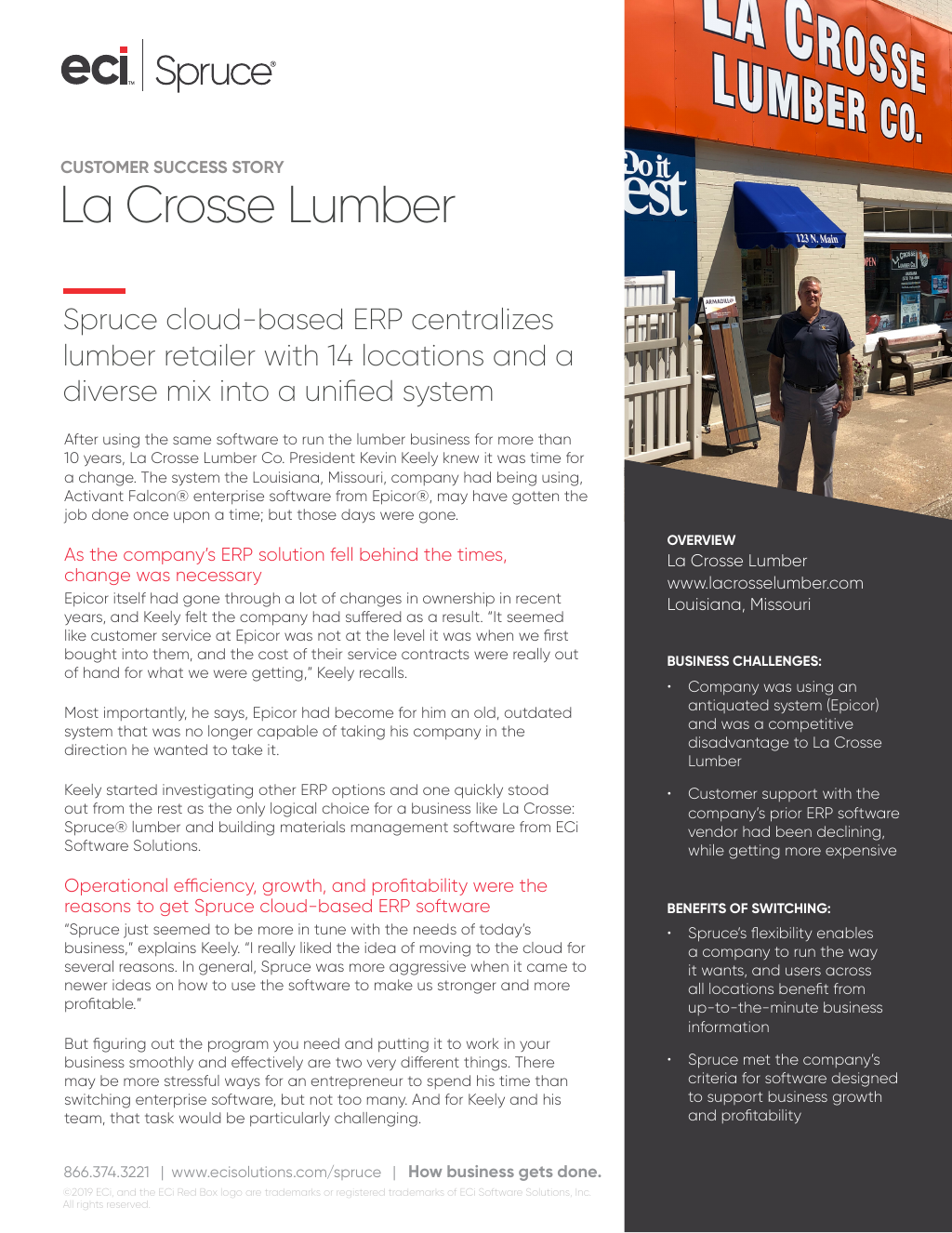 La Crosse Lumber Case Study