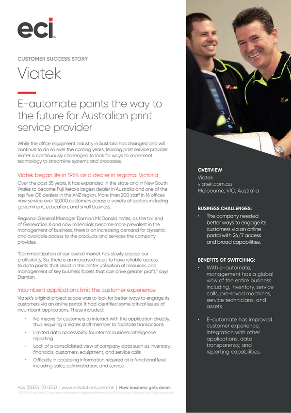 Viatek Customer Success Story