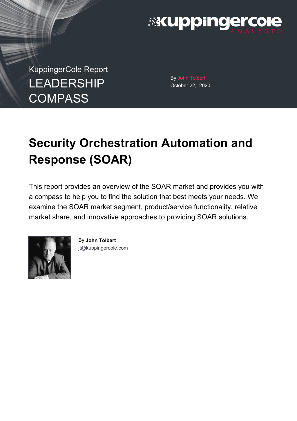 [White Paper] 2020 Kuppingercole Leadership Compass For Soar