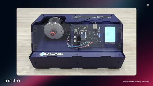 Particle technical demo: Predictive maintenance with M-SoM