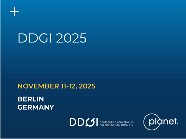 November 11-12, 2025 - Meet the Planet team at the annual conference of the German National Geoinformation Association.