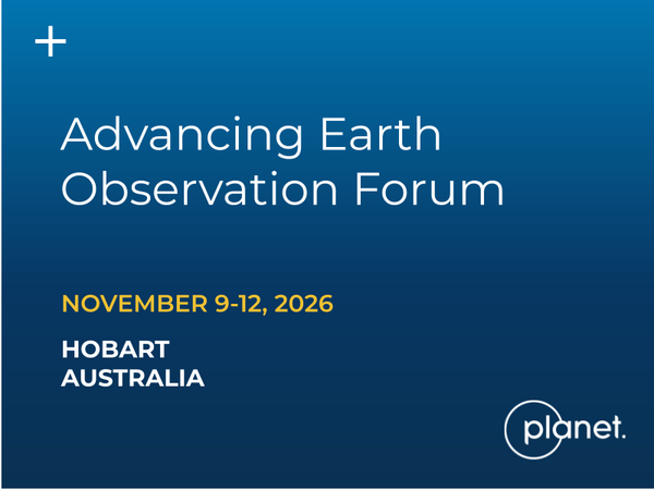 November 12, 2026 - Connect with the Planet team at this three-day event.
