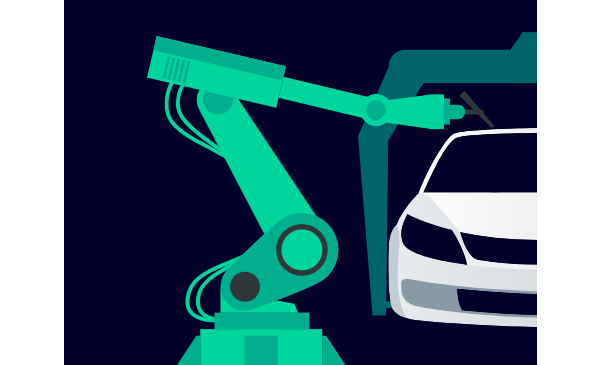 Infografik: Schnelle Transformation der Fertigungsabläufe für die Automobilindustrie