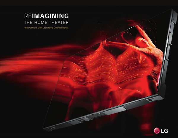 The LG Direct View LED Home Cinema Display