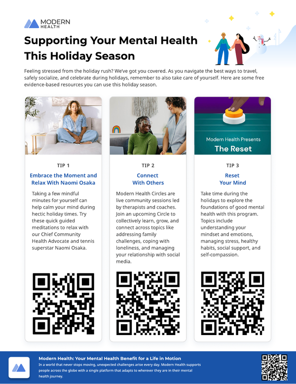 Supporting Your Mental Health This Holiday Season
