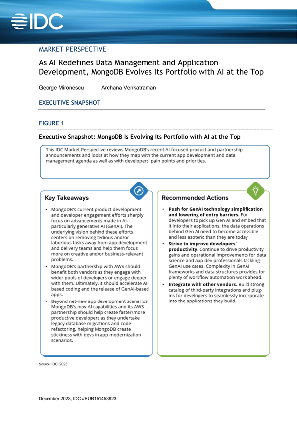 Idc As Ai Redefines Data Management And Application Development Idc As Ai Redefines Data Management And Application Development