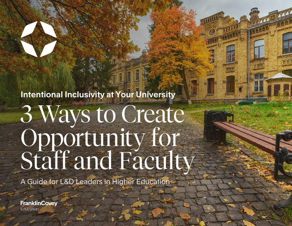 3 Ways To Create Opportunity For Staff And Faculty PDF