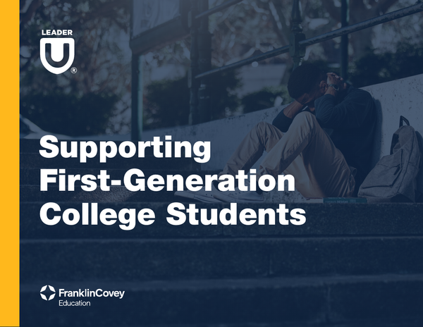 Supporting First Generation College Students PDF