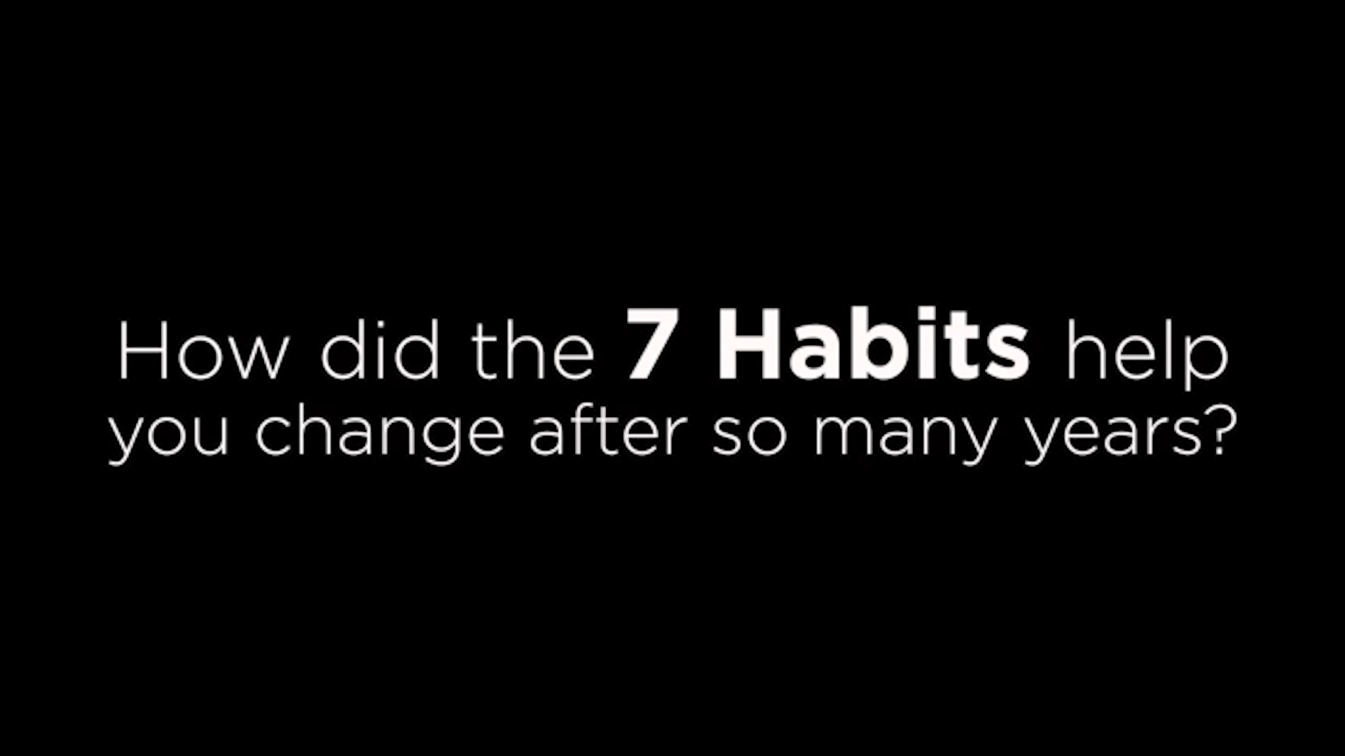 7 Habits: Inmate Testimonials