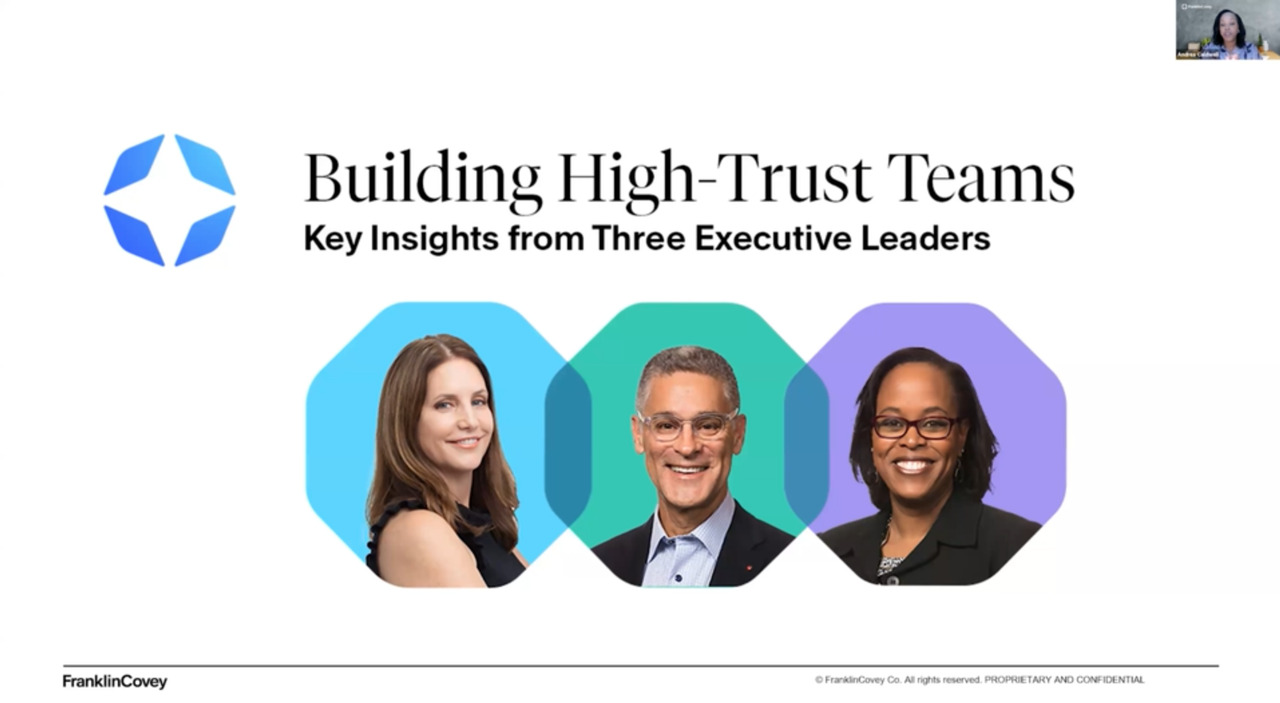 Building High Trust Teams - On Demand Webcast