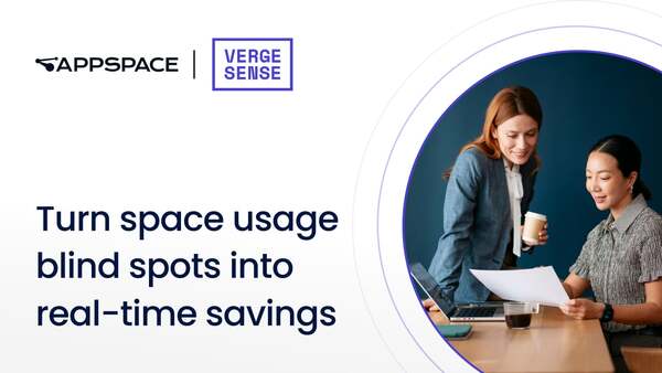 Appspace and VergeSense webinar thumbnail: 
