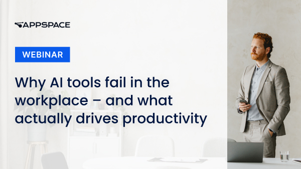 Webinar thumbnail for Appspace featuring the title 