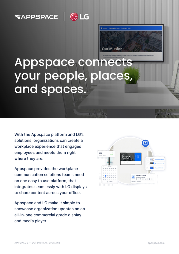 Appspace + LG Overview