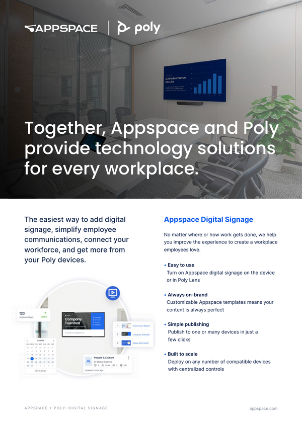 Appspace + Poly Overview